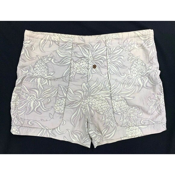 Tommy Bahama Other - Tommy Bahama Hawaiian Swim Trunks Board Shorts Mens Medium Beige Pineapple Beach